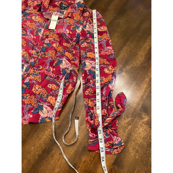 NEW Maeve Anthropologie Women's Darla Printed Button Down Blouse Size 0 - Picture 11 of 11